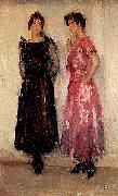 Isaac Israels Two models oil painting on canvas